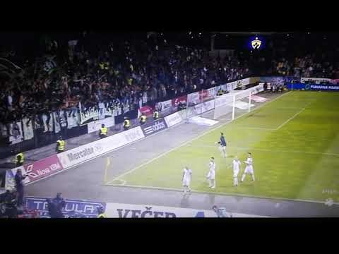 Luka Janežič med navijači