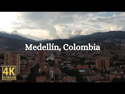 Medellin, Colombia 4K Amazing Aerial Film - Scenic Relaxation with Calming Music