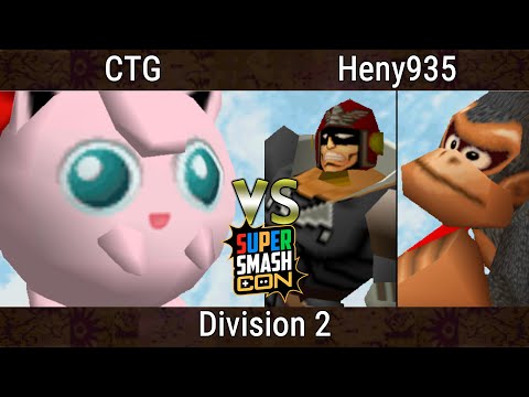 SSC 2023 - CTG (Jigglypuff) Vs. Heny935 (Captain Falcon, Donkey Kong) Smash Bros - SSB64