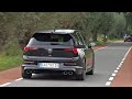 2021 Volkswagen Golf 8 R Performance With Akrapovic Titanium Exhaust Revs Launch Control Sound