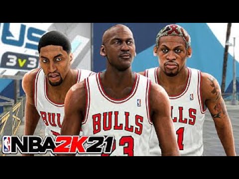 NBA 2K21 - Chicago Bulls - Michael Jordan - Scottie Pippen - Dennis Rodman