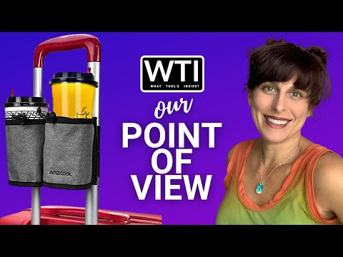 AMZCOOL Luggage Travel Bag Cup Holders - WTI product video review