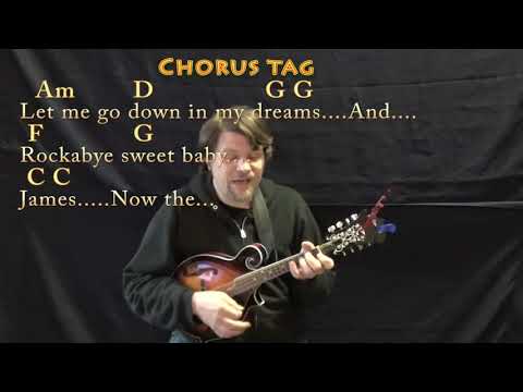Sweet Baby James (James Taylor) Mandolin Cover Lesson in C with Chords/Lyrics
