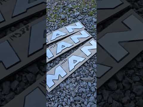 3D буквы MAN для боковых спойлеров Man TGX (на 2 стороны) - фото 1 - id-p2353740190