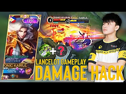 LANCELOT DAMAGE HACK BUILD | Lancelot FastHand Gameplay by Kairi