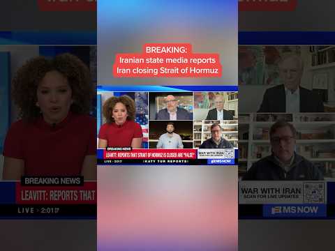 BREAKING: Iranian state media reports Iran closing Strait of Hormuz