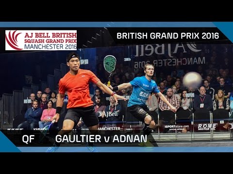 Squash: Gaultier v Adnan - British Grand Prix QF Highlights