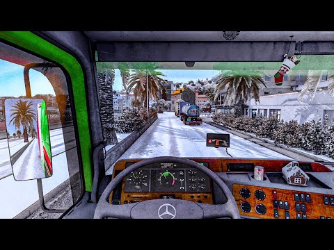Euro Truck Simulator 2 - Mercedes Actros MP1 [Steering wheel gameplay]
