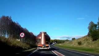 preview picture of video 'Autumn Drive A9 Road Behind A Whisky Still Scotland'