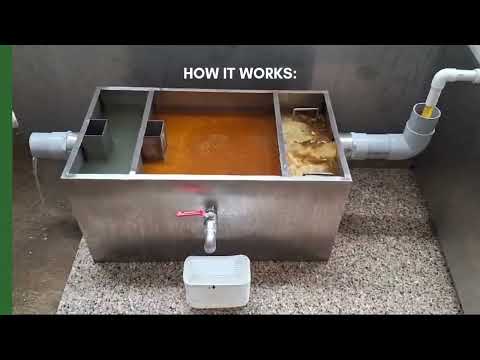Grease Trap for Kitchen Waste Water l Green Genra’s Oil and Grease Trap #greasetrap