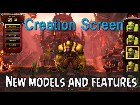 Character Creation Screen - New Models and New Features [ Warlords of Draenor Beta]