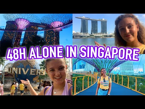 48H COMPLETELY ALONE IN SINGAPORE! The Food, The City & Universal Studios!