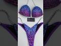Purple Blue Gradient Bikini Competition Suit B173