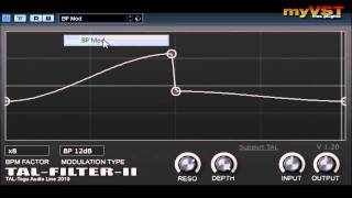 Video thumbnail for TAL-FILTER-II by myVST