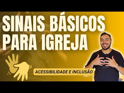 30 SINAIS EM LIBRAS MAIS USADOS NA IGREJA | Sinais em Libras para iniciantes | Aprender Libras