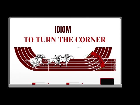English Tutor Nick P Idioms (601) Turn the Corner - Origin - Animated