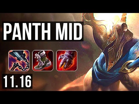PANTHEON vs GALIO (MID) | 4.0M mastery, 10/2/11, 1200+ games, Dominating | KR Master | v11.16