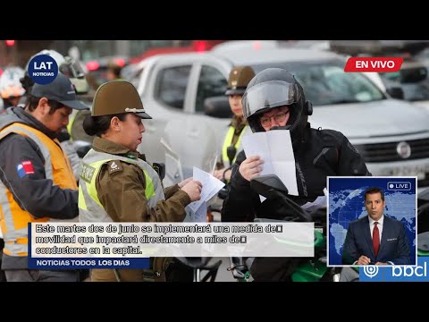 Restricción Vehicular Santiago: Dígitos y Multas Martes 2 de Junio