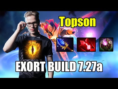 Topson [Invoker] Exort-Wex New Meta - Octarine & Bloodstone Build - 7.27a