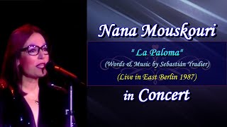 Nana Mouskouri in concert - &quot;La Paloma&quot; (Feat. Constantin Dourountzis)