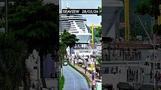 MSC SEAVIEW navio de cruzeiro Santos  ship 28/02/26  Buzios Salvador @cruzeiros2025  #shorts