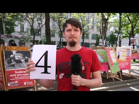 Spitzenkandidat Lukas Haslwanter vom Kommunistischen Studentenverband