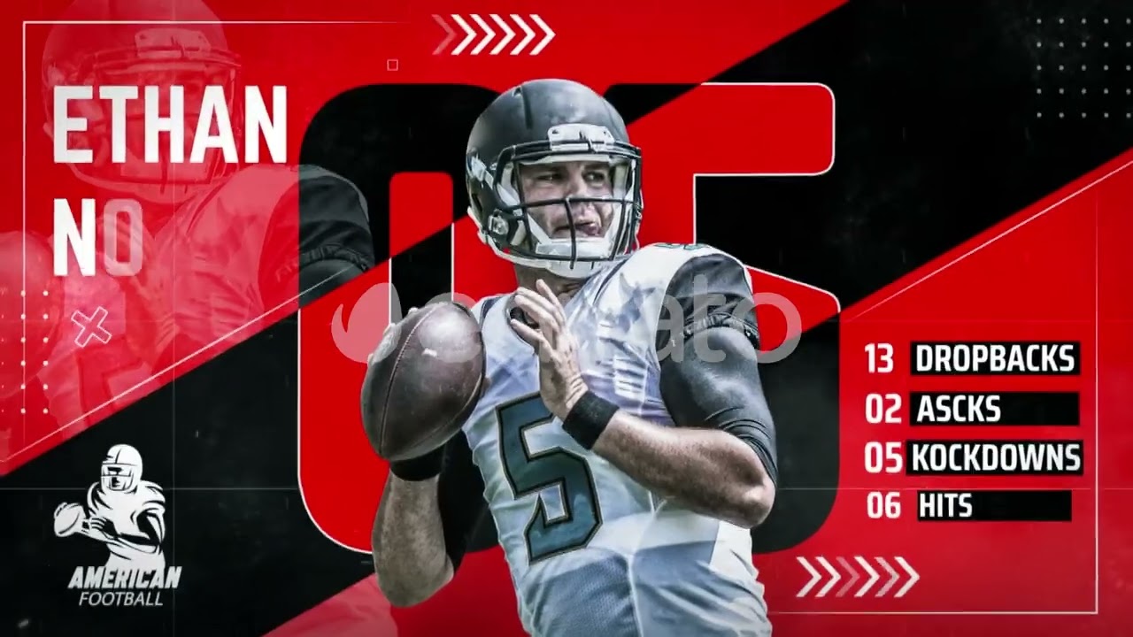 Sports Player Profile | Unlimited DaVinci Resolve templates free