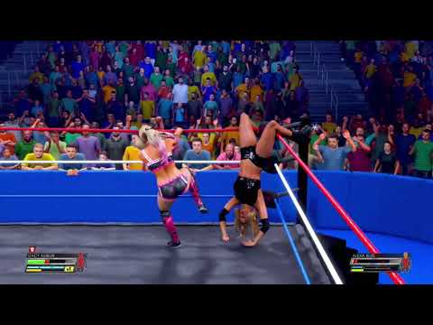 WWE 2K22 Fantasy Wrestling Stacy Keibler vs Alexa Bliss (2/2)
