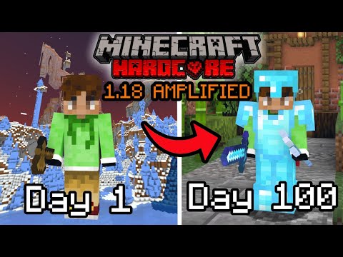 Faberistry - I Survived 100 Days Hardcore Minecraft in a 1.18 AMPLIFIED WORLD...This is what Happened...