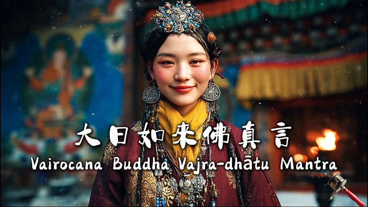 Vairocana Buddha Vajra-dhātu Mantra for Brightness & Clarity｜大日如來佛真言：照見本心，破除幽暗｜Healing Tibetan Music