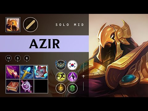 Azir Mid vs Yone - KR Challenger Patch 25.24
