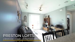 Preston Lofts 2-Bed 2-Bath Bellagio (Downtown Emporia, KS)