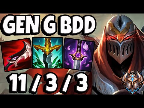 Zed vs Orianna MID [ Gen G Bdd ] Lol Challenger Korea Patch 11.17 ✅