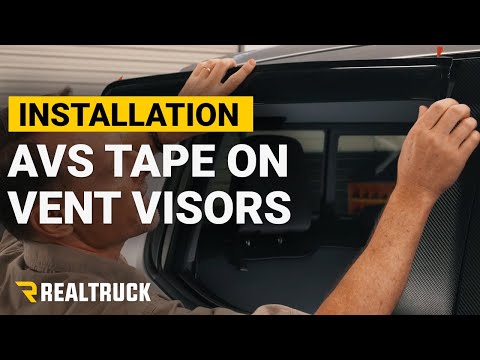 How to Install AVS Tape On Vent Visors on a 2019 Chevy Silverado