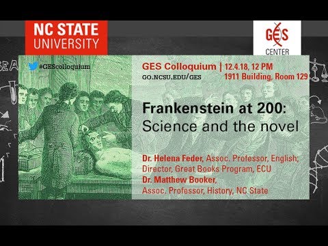 12/4/18 - Helena Feder on Frankenstein at 200: Science and the novel [Part 1]