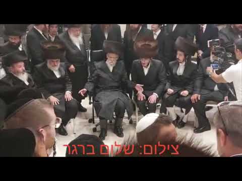 Seret Viznitz Rebbe At Wedding Of Singer Shlomo Cohen's Son - Cheshvan 5782