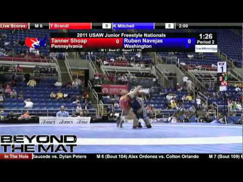Junior Freestyle 112 - Ruben Navejas (WA) vs. Tanner Shoap (PA)