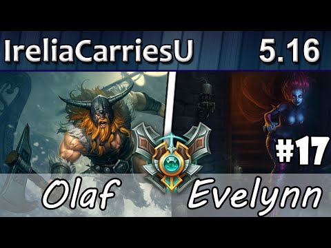 Stream Highlights #17 - Sickmotion as Olaf vs Evelynn - Jungle - Master S5