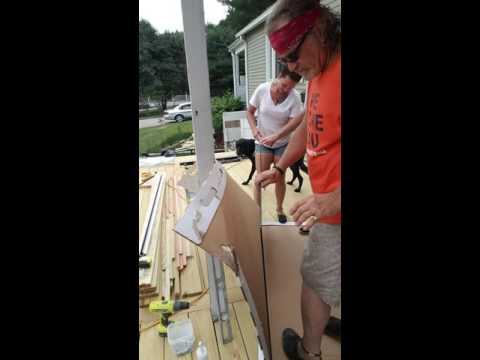 Trick for installing Peak glass panel