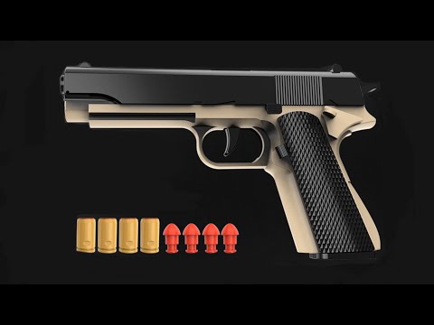 Glock M1911 Toy Gun Set Unboxing, Mini crossbow, TOYS REVIEW-ASMR Videos
