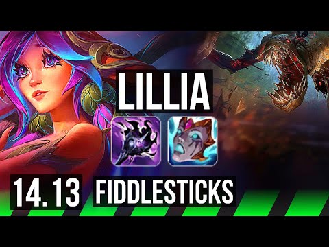 LILLIA vs FIDDLESTICKS (JGL) | 10/0/4, 67% winrate, Legendary | BR Challenger | 14.13
