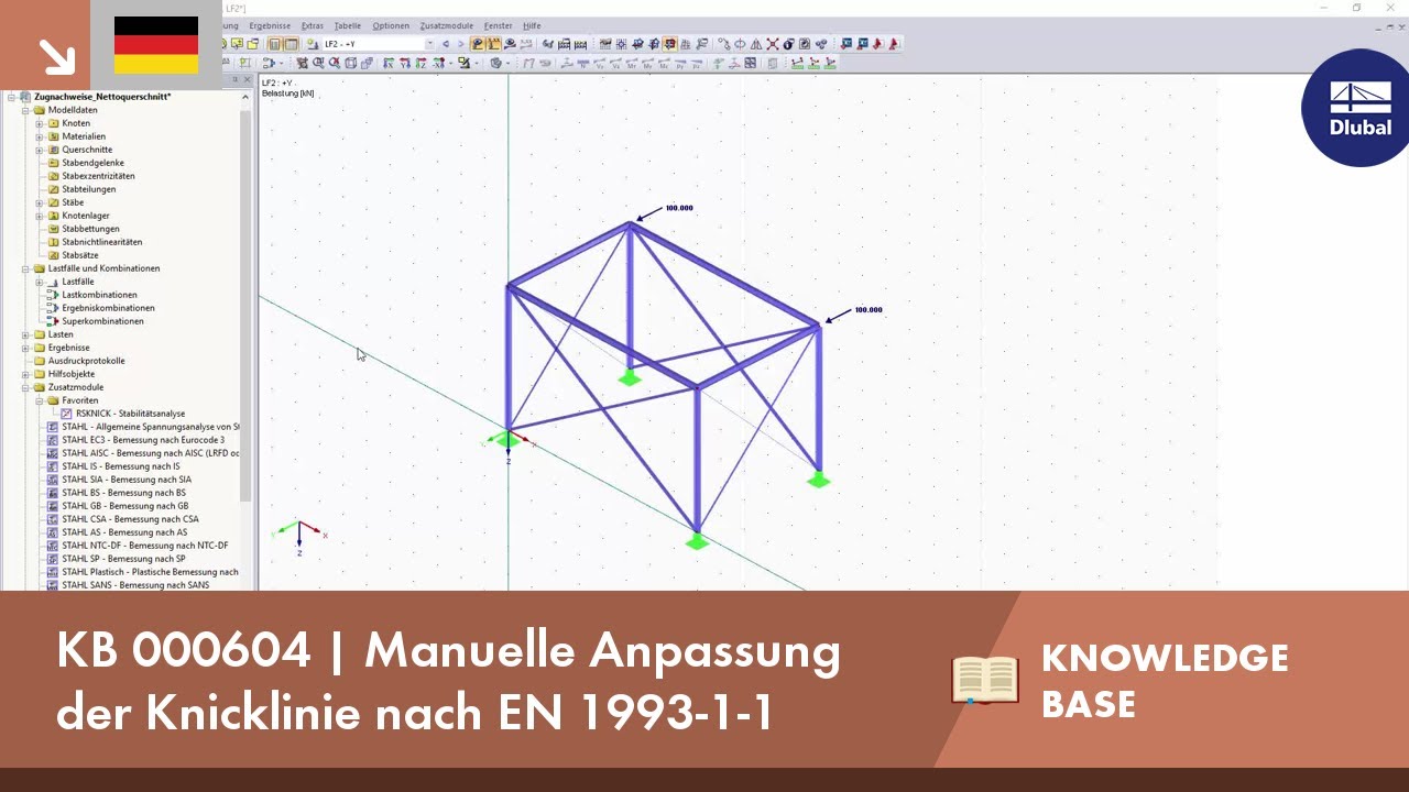KB 000604 | Manuelle Anpassung der Knicklinie nach EN 1993-1-1