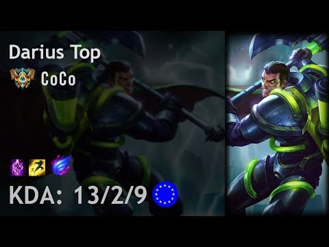 Darius Top vs Swain - CoCo vs sOAZ - EUW Challenger Patch 8.5