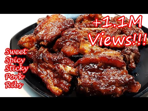 HOW TO COOK YUMMY SWEET SPICY STICKY PORK RIBS RECIPE | SO GOOD YOU'LL HAVE TO LICK YOUR FINGERS!!!