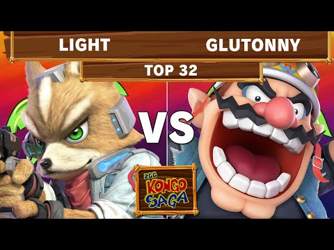 2GG Kongo Saga - Rogue | Light (Fox) VS Solary | Glutonny (Wario) Top 32 - Smash Ultimate