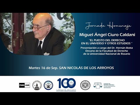 Jornada Homenaje - Miguel Ángel Ciuro Caldani