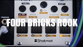 Video thumbnail for Four Bricks Rook module -Shakmat Modular how fast record drums in eurorack demo by Dziam Bass