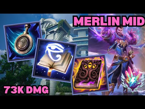 73K DMG HARD CARRY!! - Merlin Mid Deity Smite 2 Gameplay