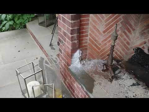 Yellow Jackets Love the Outdoor Fireplace in...