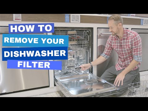 How To Remove Your KitchenAid Dishwasher Filter - KDPM604KPSS
